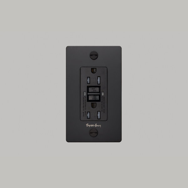 Buster + Punch 1G Duplex GFCI Outlet / With Logo Wayfair